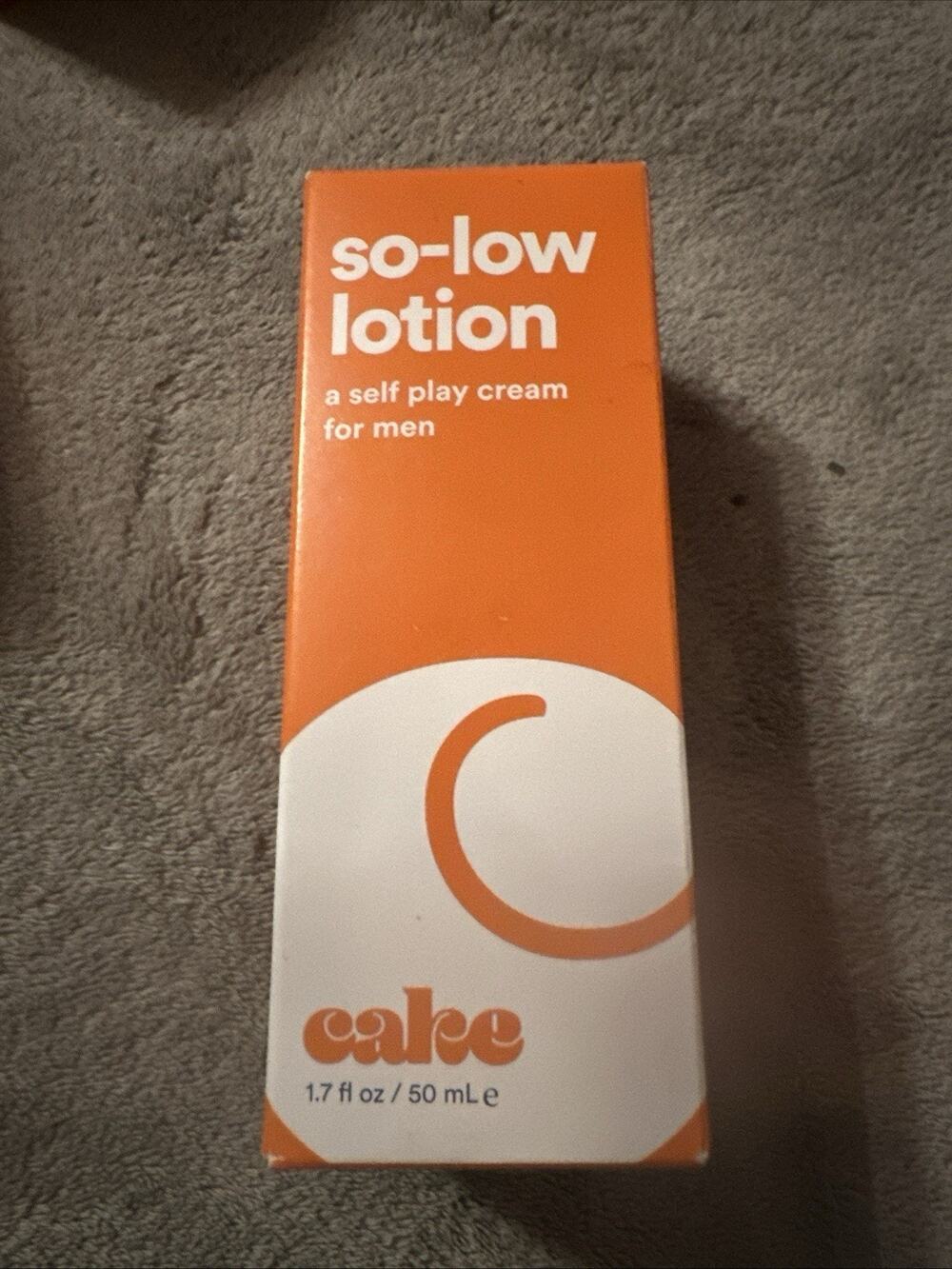 Hello Cake So-Low Lotion Personal Lubricant Self Play Cream for Men 1.7 fl oz